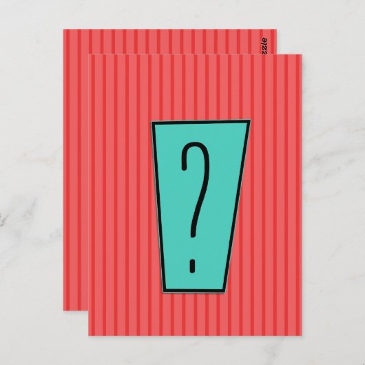 Vragen Briefkaart (Voorkant / Achterkant)