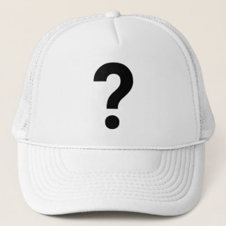? Vragen met geborduurd symbool op Trucker Pet