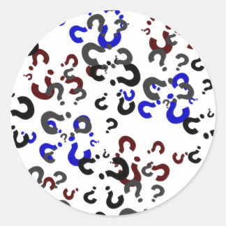 Vragen Ronde Sticker