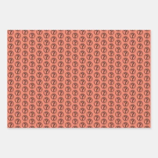 Vragen Tekenpatroonpagina Inpakpapier Vel (Voorkant)