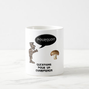 “Vragen voor een paddenstoel” Koffiemok