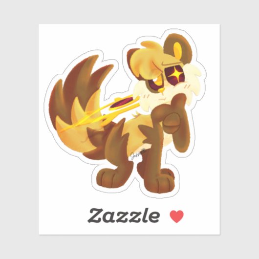 vragende bubbel sticker (Vel)