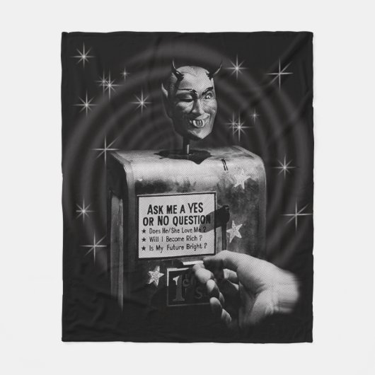 Vragendoos voor retro-duivels () fleece deken (Voorkant)