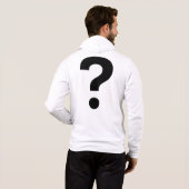 VRAGENMARK HOODIE (Achterkant volledig)