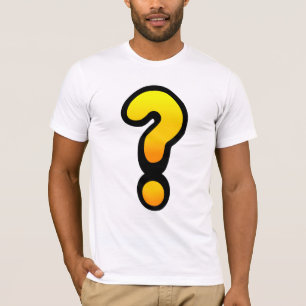 Vragenmerk en uitroepteken t-shirt
