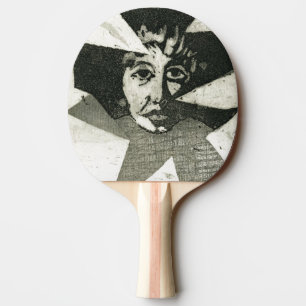"Vragenmerk" Ping Pong Paddle Tafeltennisbatje