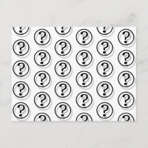 Vragenmerken Briefkaart