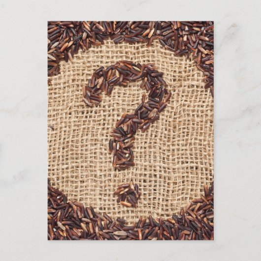 Vragenstempel Briefkaart (Voorkant)