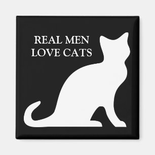 Vrai aimant de chats d'amour d'hommes