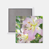Vrai Amour ! aimant Nom Initiales Fleurs de Lys Ro (Recto/Verso)
