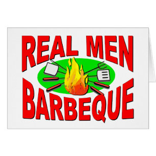 Vrai barbecue d'hommes. Conception drôle pour le