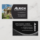 Vrai carte de visite d'agent immobilier (Devant / Derrière)