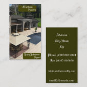 Vrai carte de visite d'agent immobilier (Devant / Derrière)