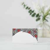 Vrai carte de visite d'agent immobilier (Debout devant)