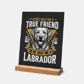 Vrai chien Labrador ami (Angle)
