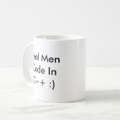 Vrai code inc. d'hommes++ :) tasse de café - (Devant gauche)
