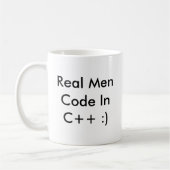 Vrai code inc. d'hommes++ :) tasse de café - (Gauche)