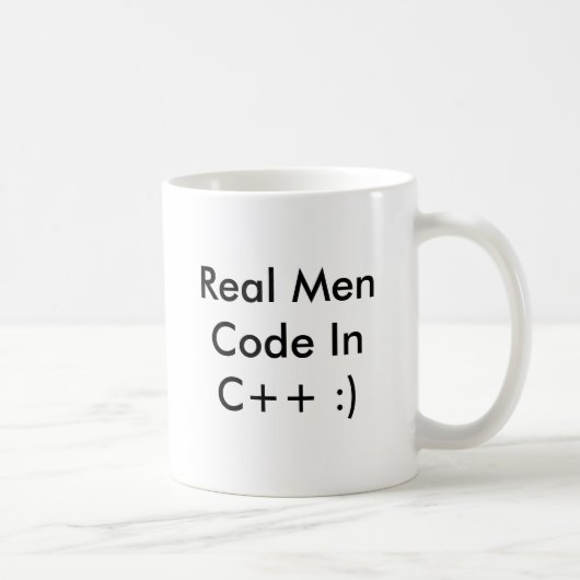 Vrai code inc. d'hommes++ :) tasse de café - (Droite)