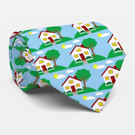 Vrai cravate de Chambre d'agent immobilier d'agent (Roulé)