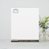 Vrai en-tête de lettre de professionnel d'agent (Debout devant)