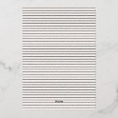 vrai faire-part de mariage manuscrit à la mode en  (Verso)