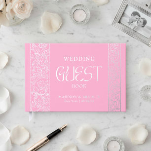 Vrai feuillet floral vintage rose mariage argenté