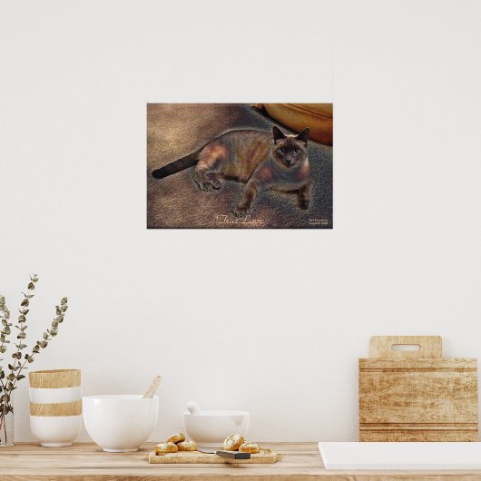 VRAI LOVE Kitty Art Poster (Cuisine)