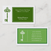 Vrai modèle de luxe de carte de visite d'agent (Devant / Derrière)