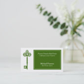 Vrai modèle de luxe de carte de visite d'agent (Debout devant)