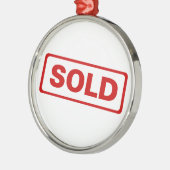 Vrai ornement de Noël d'agent immobilier (Gauche)