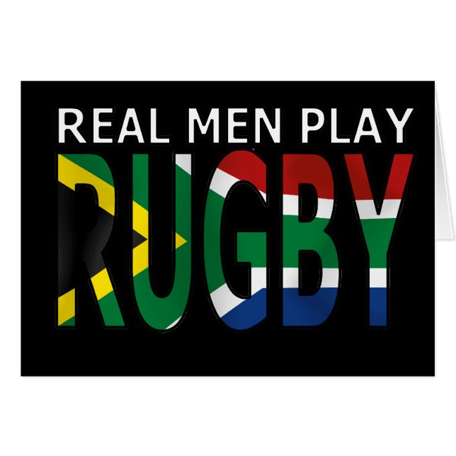 Vrai rugby Afrique du Sud de jeu d'hommes (Devant horizontal)