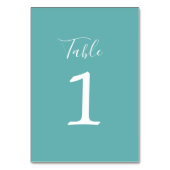 Vrai Simplicité 1 Mariage Caraïbes Numéro de table (Dos)