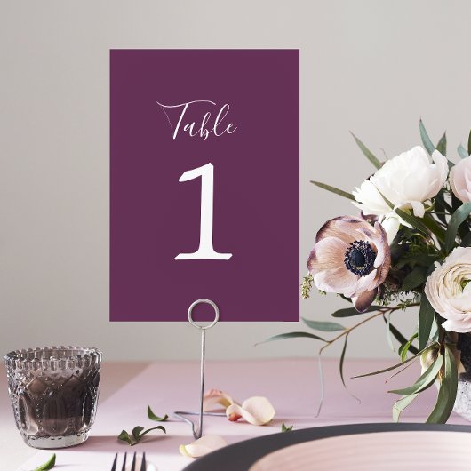 Vrai Simplicité 1 Mariage Numéro de table de graph