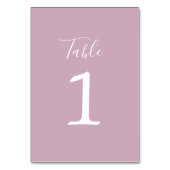 Vrai Simplicité 1 Mariage Wisteria Numéro de table (Par défaut)