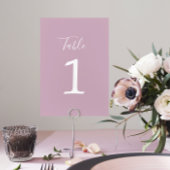 Vrai Simplicité 1 Mariage Wisteria Numéro de table