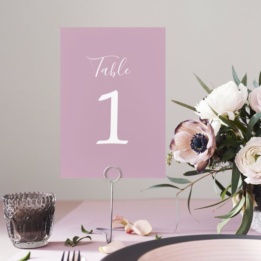 Vrai Simplicité 1 Mariage Wisteria Numéro de table