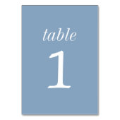 Vrai Simplicité 2 Mariage Glacier Numéro de table (Dos)