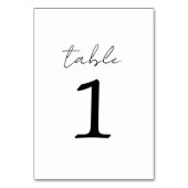 Vrai Simplicité 3 Mariage Numéro de table (Par défaut)