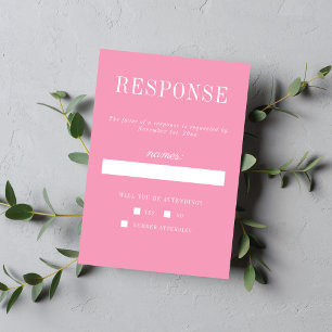 Vrai Simplicité 6 Ballet Mariage minimaliste RSVP