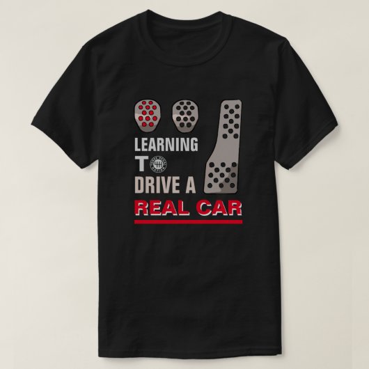 VRAI T-shirt MANUEL DE VOITURE (Design devant)