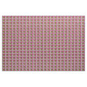 Vrai tissu rose et vert (Yard)