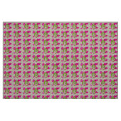 Vrai tissu rose et vert (Fat Quarter)