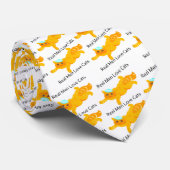 Vraie cravate de nouveauté de chats d'amour (Roulé)