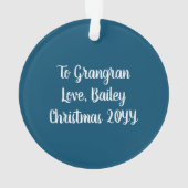 Vraie Histoire Nativité Bébé Jésus Bleu foncé Noël (dos)