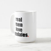 Vraie tasse d'Airedales d'amour d'hommes (Devant gauche)