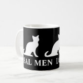 Vraie tasse de café de chats d'amour d'hommes (Devant gauche)