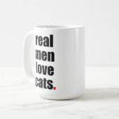 Vraie tasse de chats d'amour d'hommes (Devant gauche)