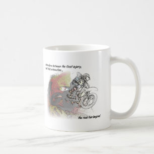 Vraie tasse de motocross de vélo de saleté