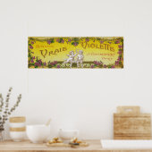 Vraie Violette Soap LabelParis, Frankrijk Poster (Keuken)