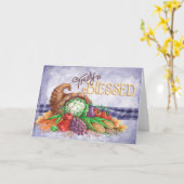 Vraiment bienheureux - Carte de voeux (Fleur jaune)